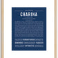 Charina | Name Art Print