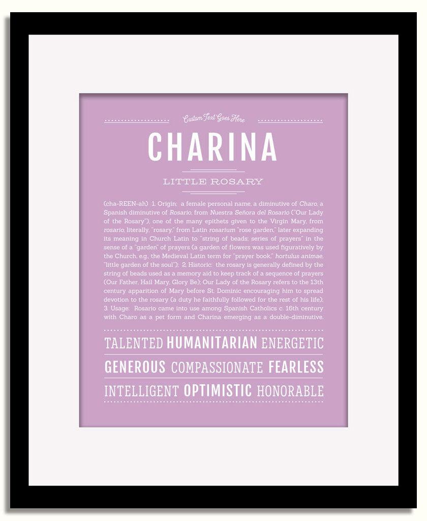 Frame Options | Lilac | Black Frame, Matted