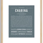 Charina | Name Art Print