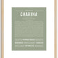 Charina | Name Art Print