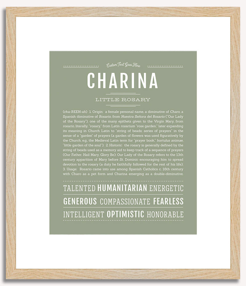 Charina | Name Art Print