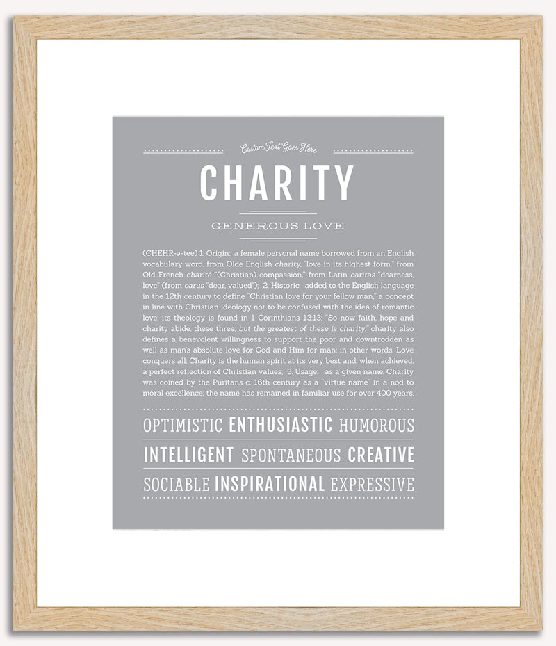 Charity | Name Art Print