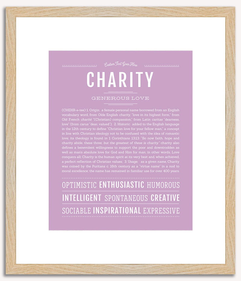 Charity | Name Art Print