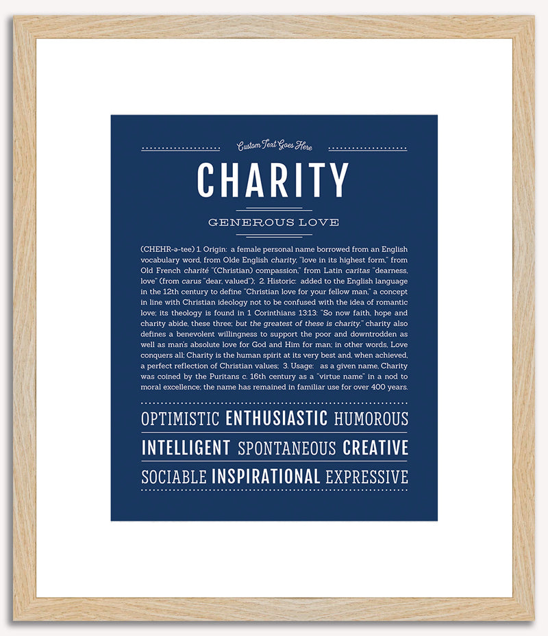 Charity | Name Art Print