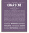 Charlene | Name Art Print – Name Stories
