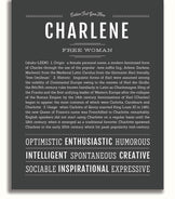 Charlene | Name Art Print – Name Stories