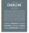 Charlene | Name Art Print – Name Stories