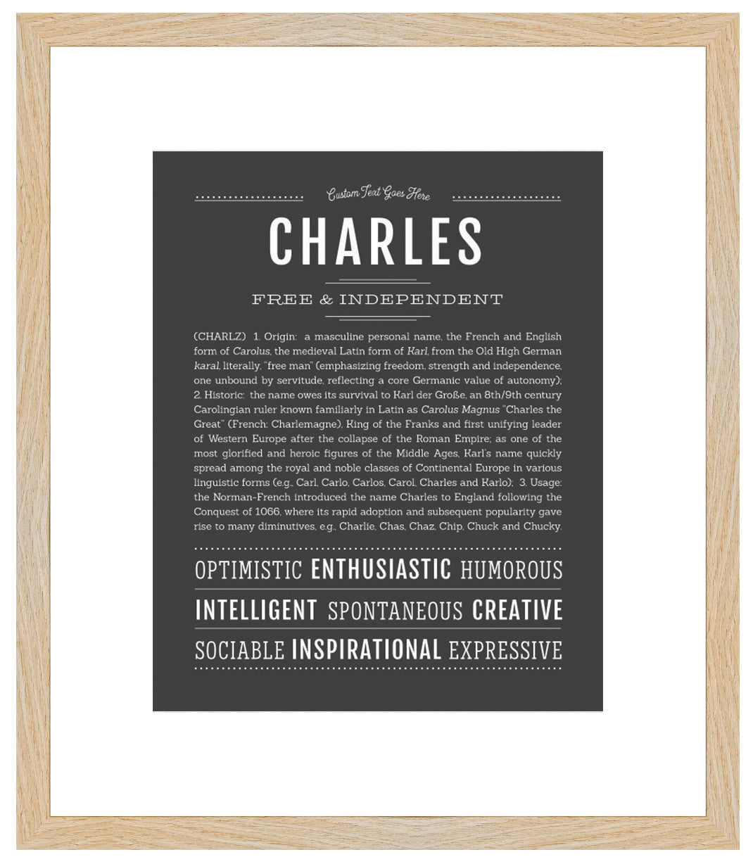 Frame Options | Charcoal Gray | Maple Frame, Matted