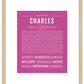 Frame Options | Dark Pink | Maple Frame, Matted