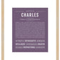 Frame Options | Deep Purple | Maple Frame, Matted