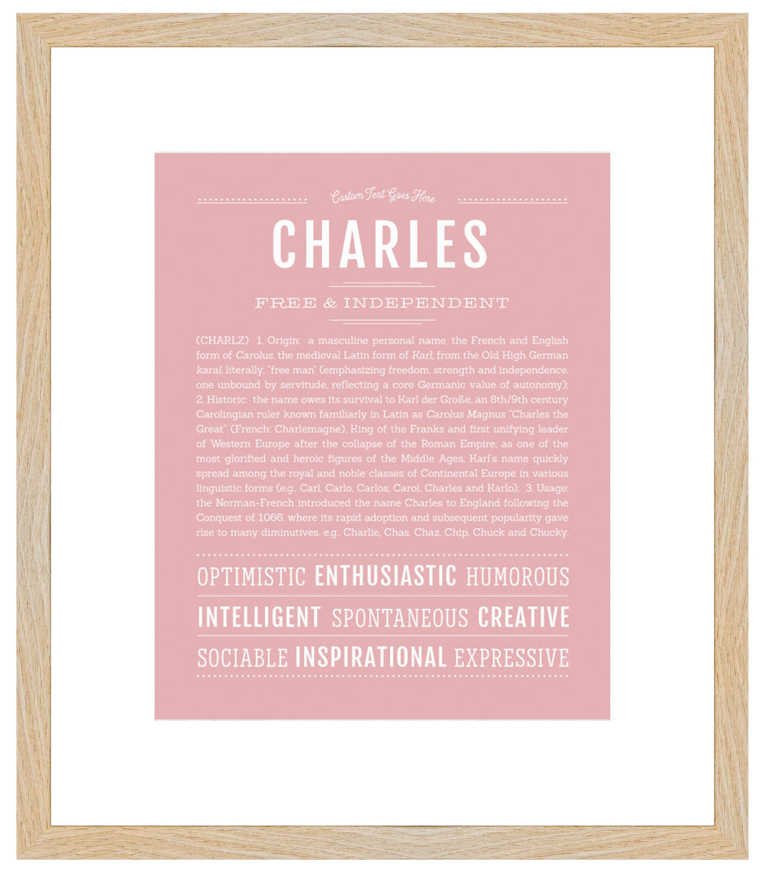 Frame Options | Dusty Rose | Maple Frame, Matted