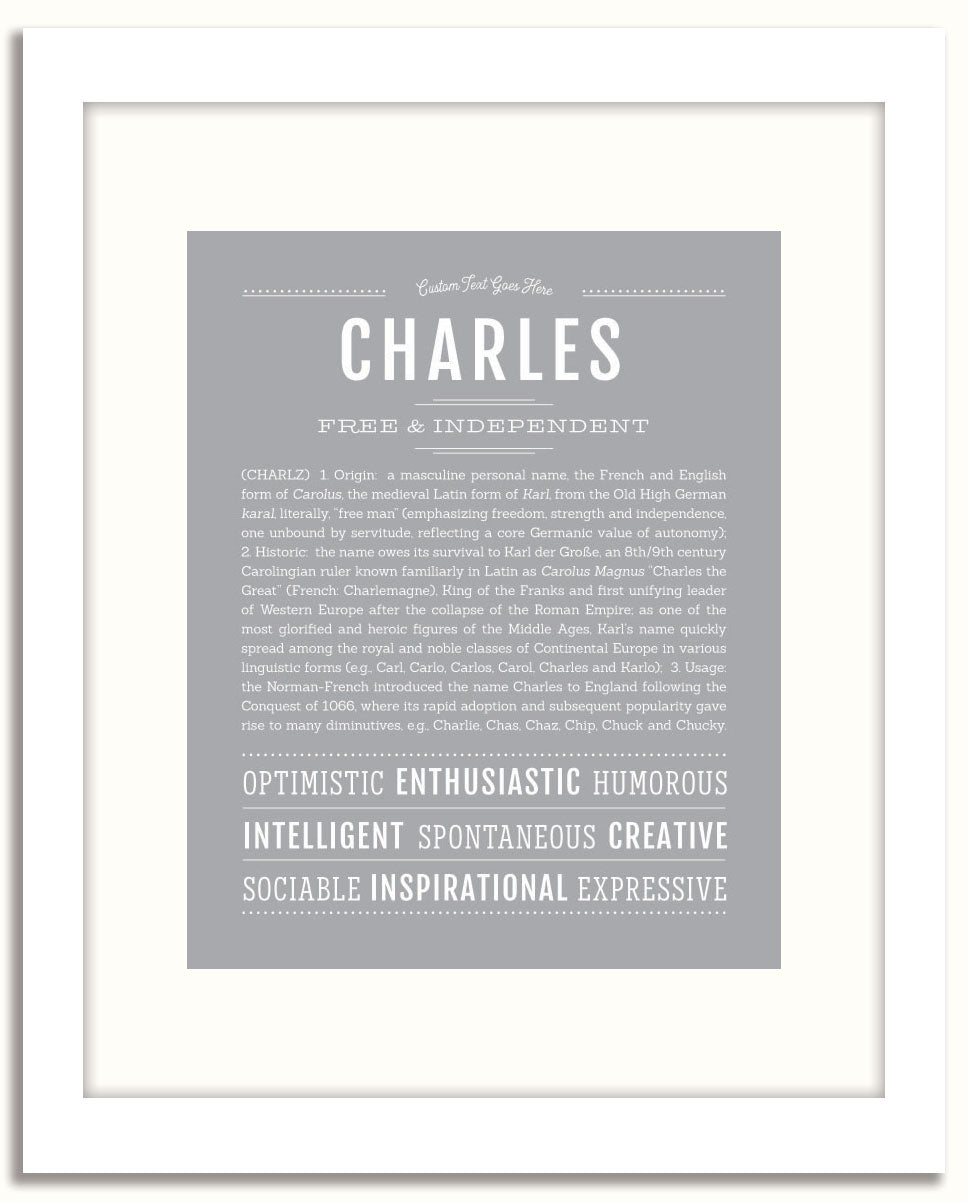 Frame Options | Light Gray | White Frame, Matted