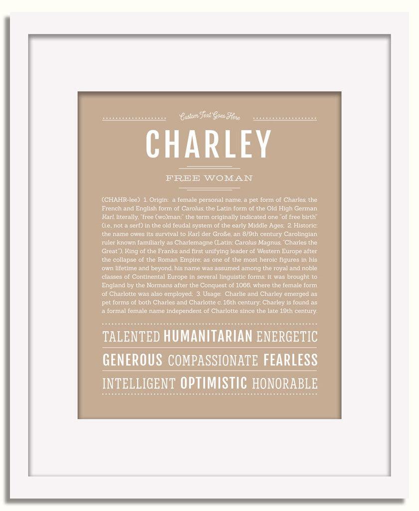 Frame Options | Tan | White Frame, Matted