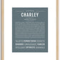 Charley (female) | Name Art Print