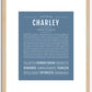 Charley (female) | Name Art Print