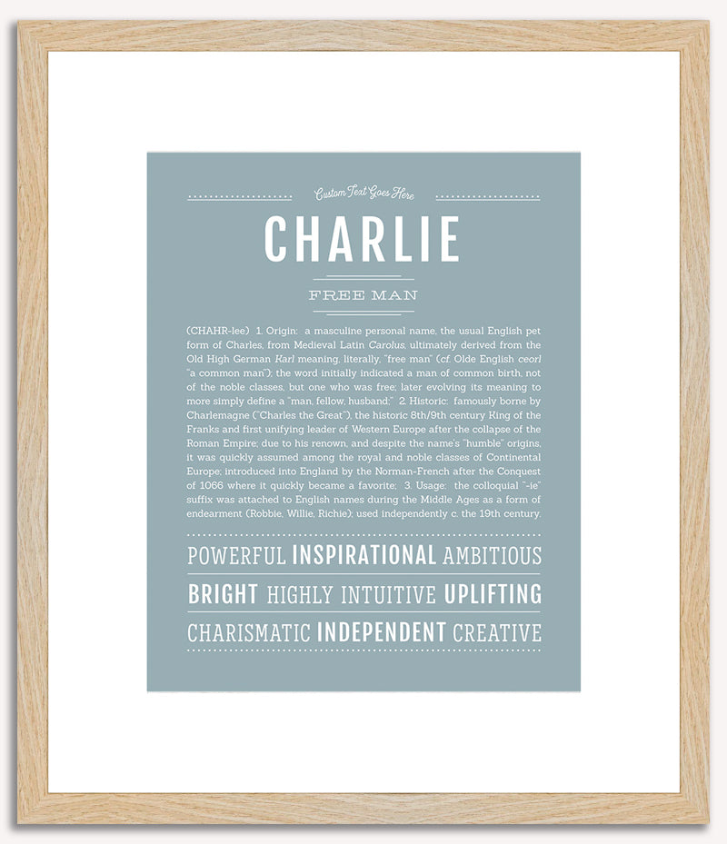 Charlie (male) | Name Art Print