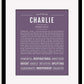 Frame Options | Deep Purple | Black Frame, Matted