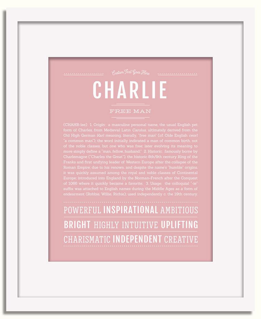 Frame Options | Dusty Rose | White Frame, Matted