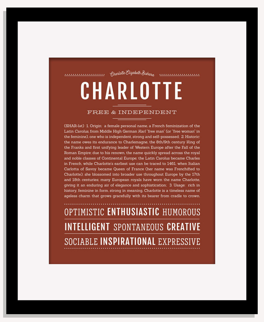 Frame Options | Bordeaux | Maple Frame, Matted