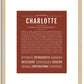 Charlotte | Name Art Print