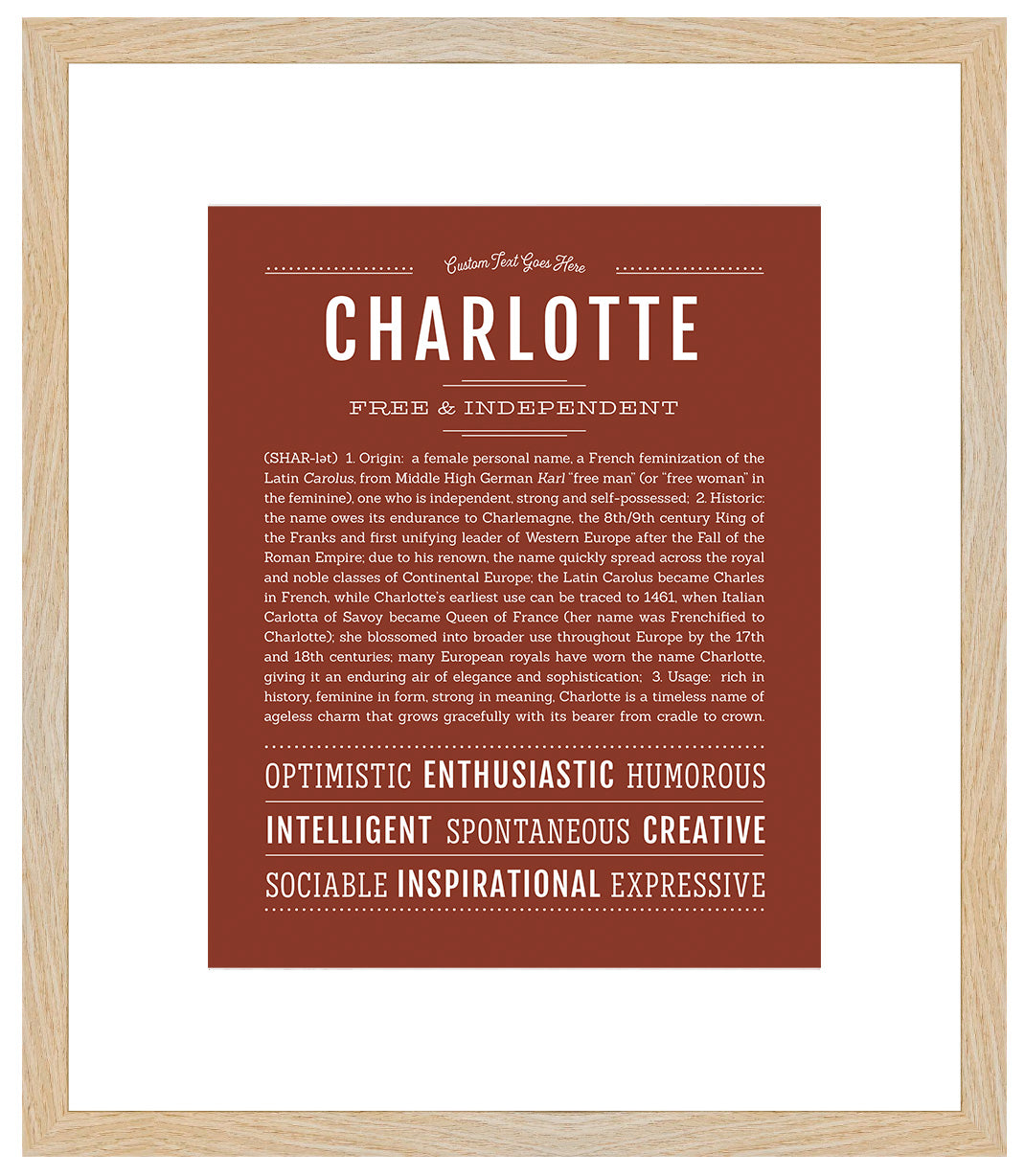 Charlotte | Name Art Print