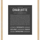 Charlotte | Name Art Print