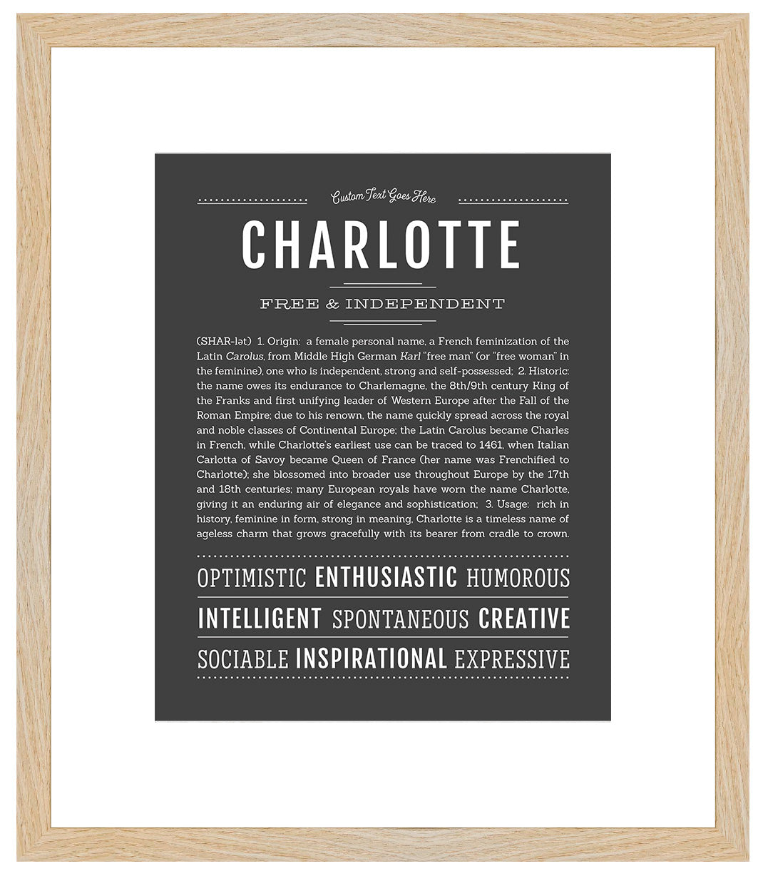 Charlotte | Name Art Print