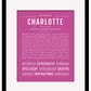 Frame Options | Dark Pink | Maple Frame, Matted