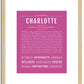 Charlotte | Name Art Print