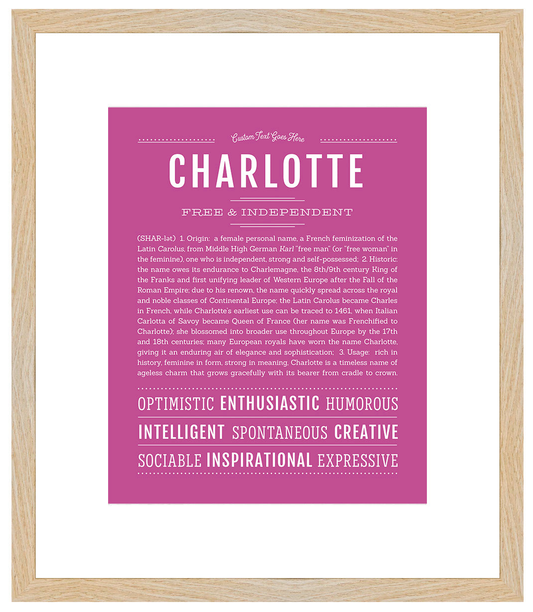 Charlotte | Name Art Print