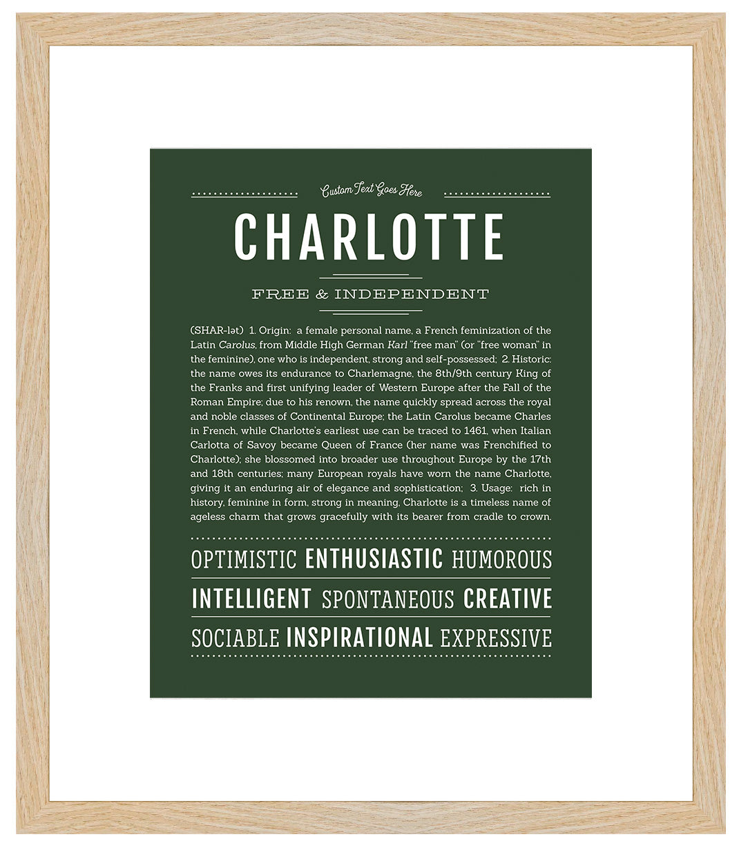 Charlotte | Name Art Print