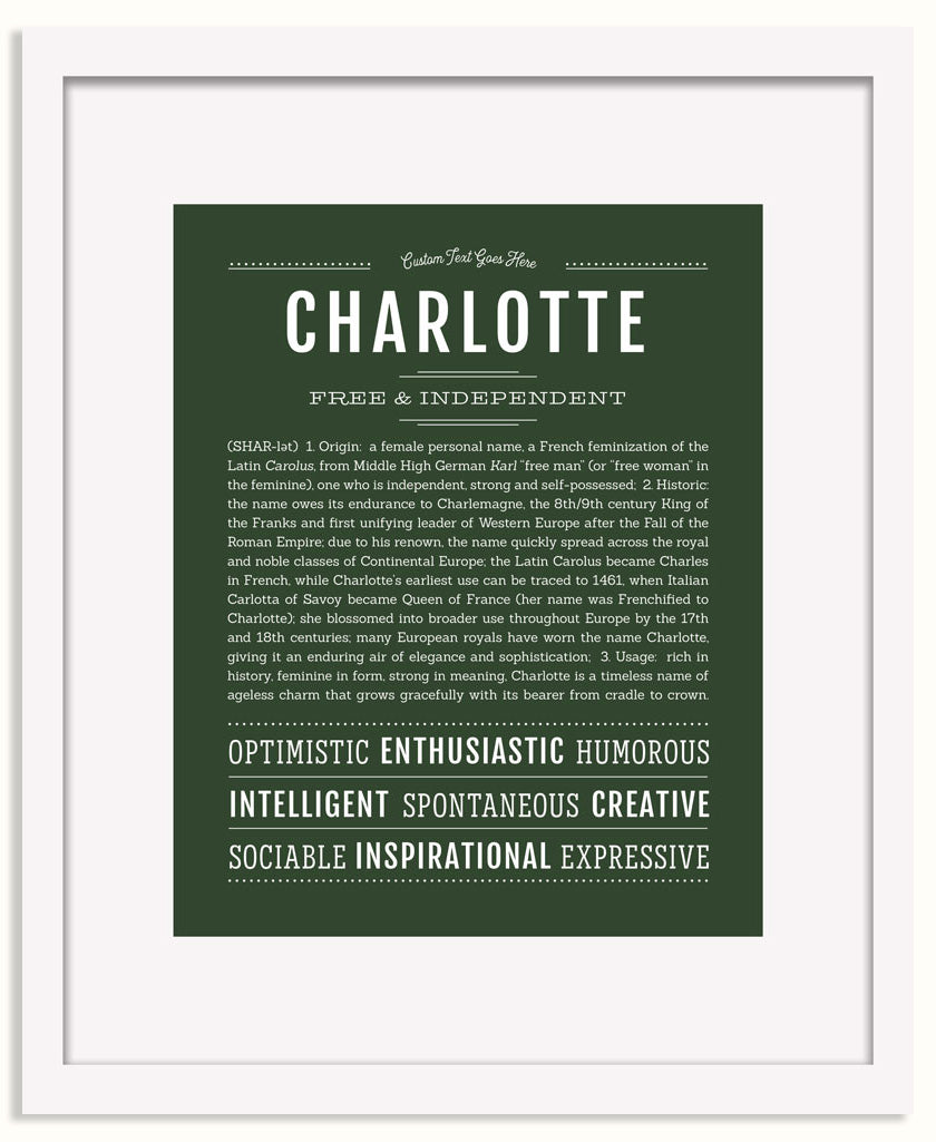 Frame Options | Deep Forest | Black Frame, Matted