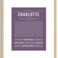Charlotte | Name Art Print