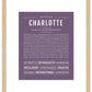 Charlotte | Name Art Print