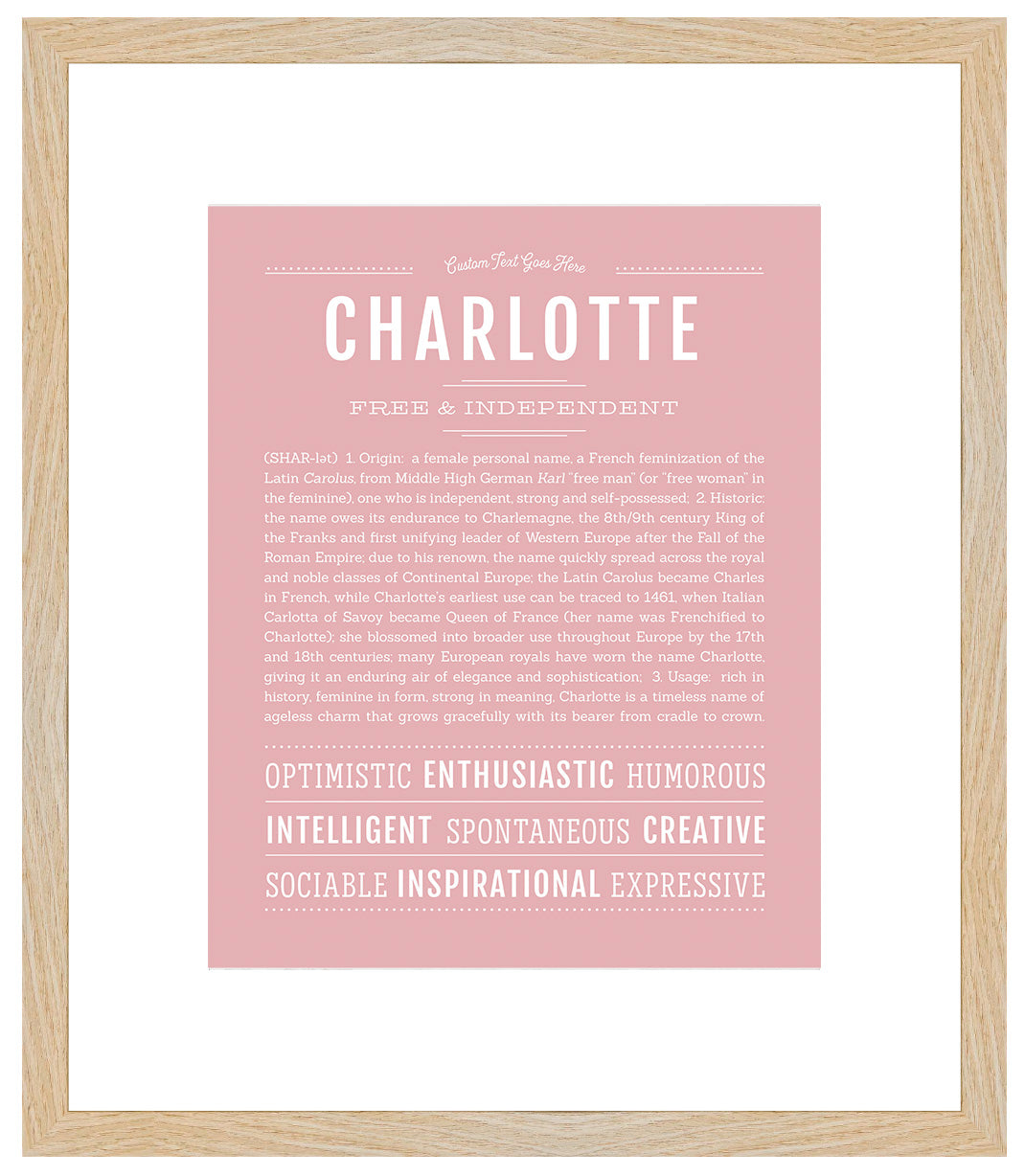 Charlotte | Name Art Print