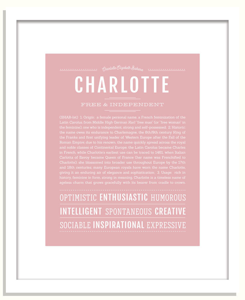 Frame Options | Dusty Rose | Black Frame, Matted