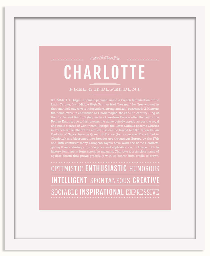 Frame Options | Dusty Rose | Black Frame, Matted