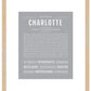 Charlotte | Name Art Print