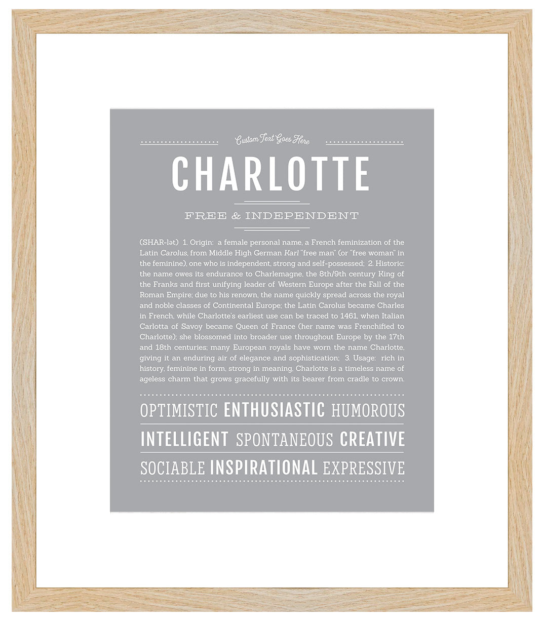 Charlotte | Name Art Print