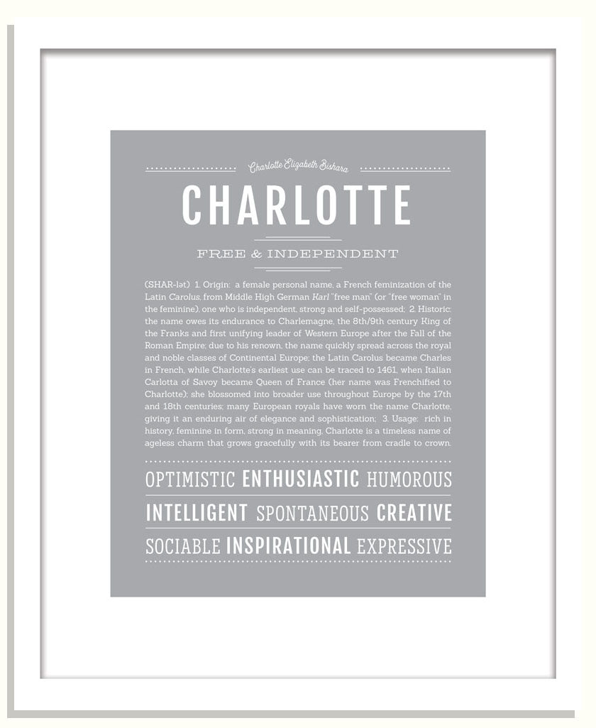 Frame Options | Light Gray | Black Frame, Matted