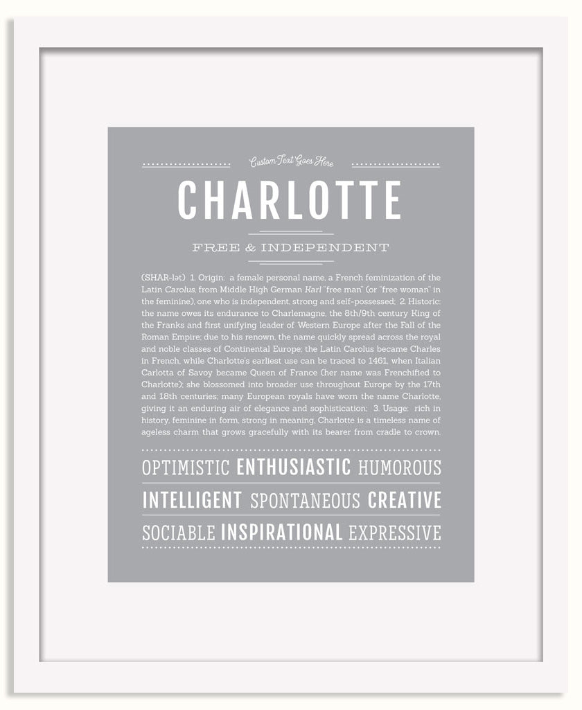Frame Options | Light Gray | Black Frame, Matted