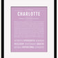 Frame Options | Lilac | Maple Frame, Matted
