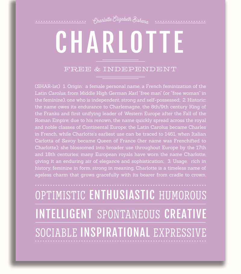 Frame Options | Lilac | White Frame, Matted