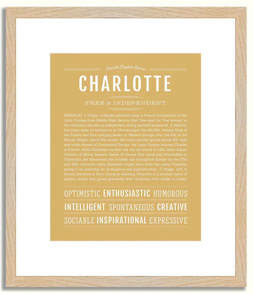 Charlotte | Name Art Print