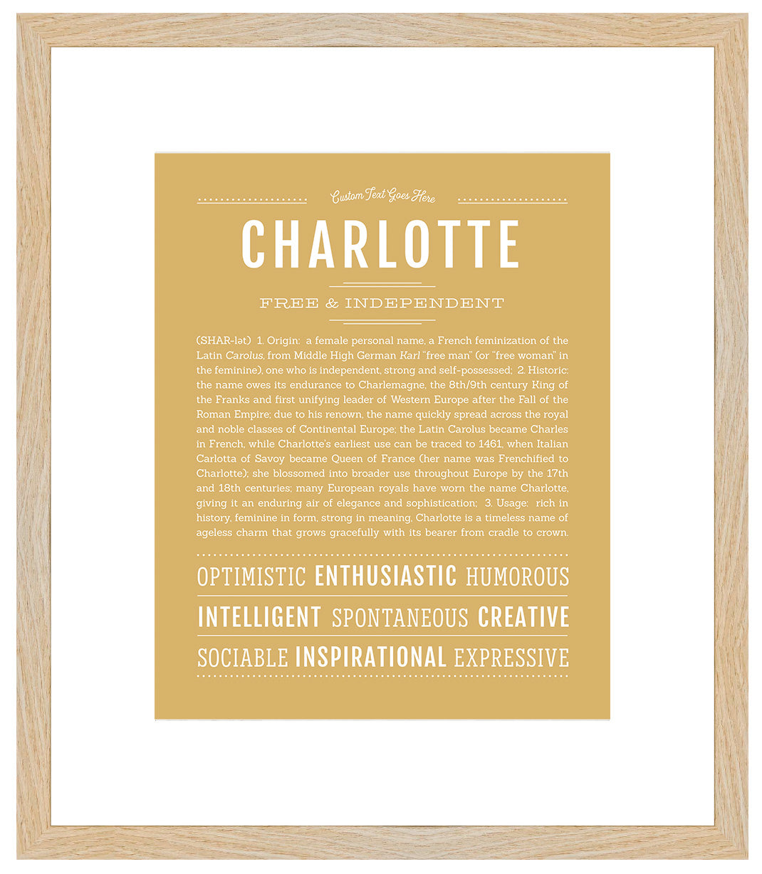 Charlotte | Name Art Print