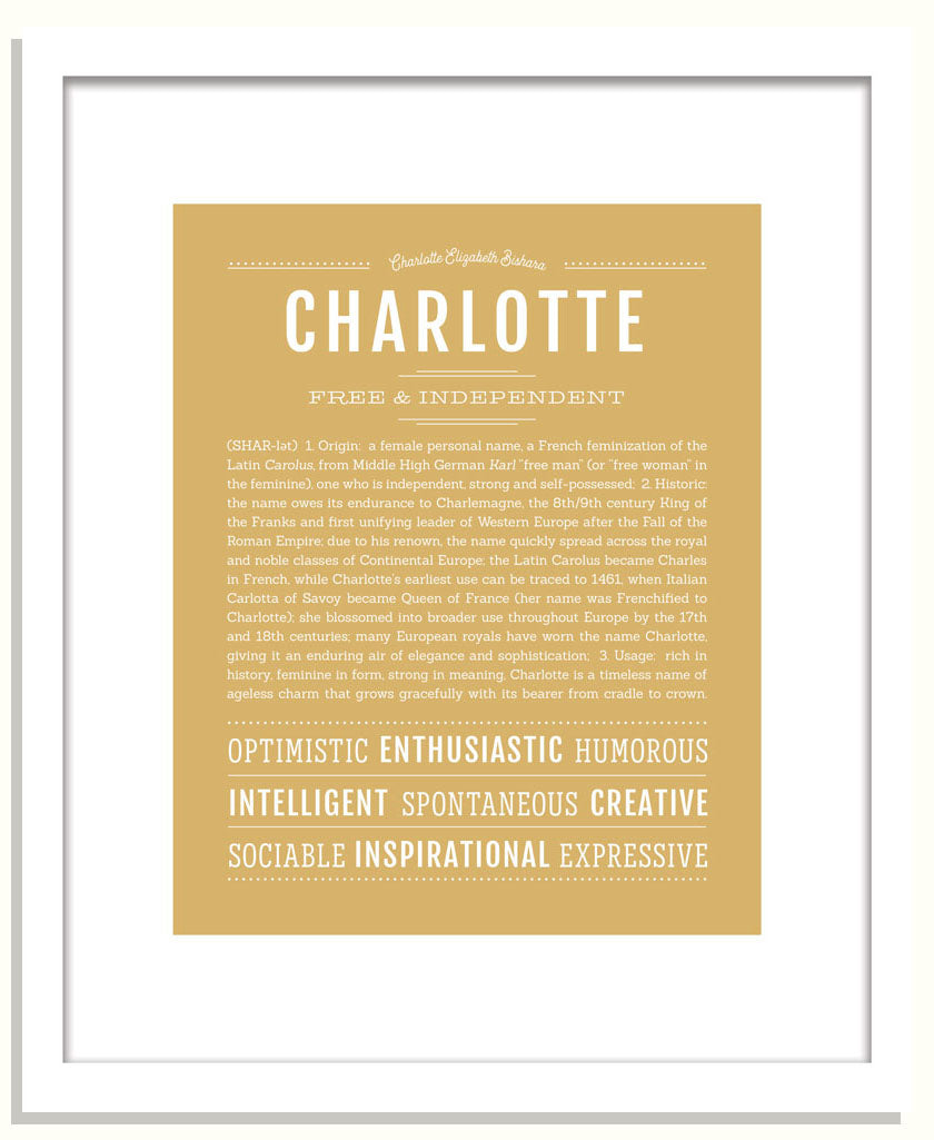 Frame Options | Matte Gold | Black Frame, Matted