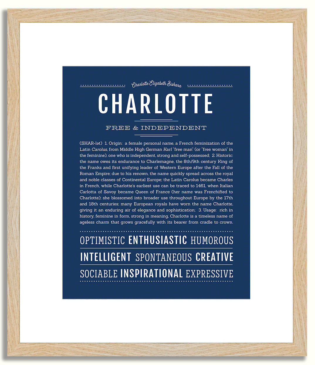 Charlotte | Name Art Print