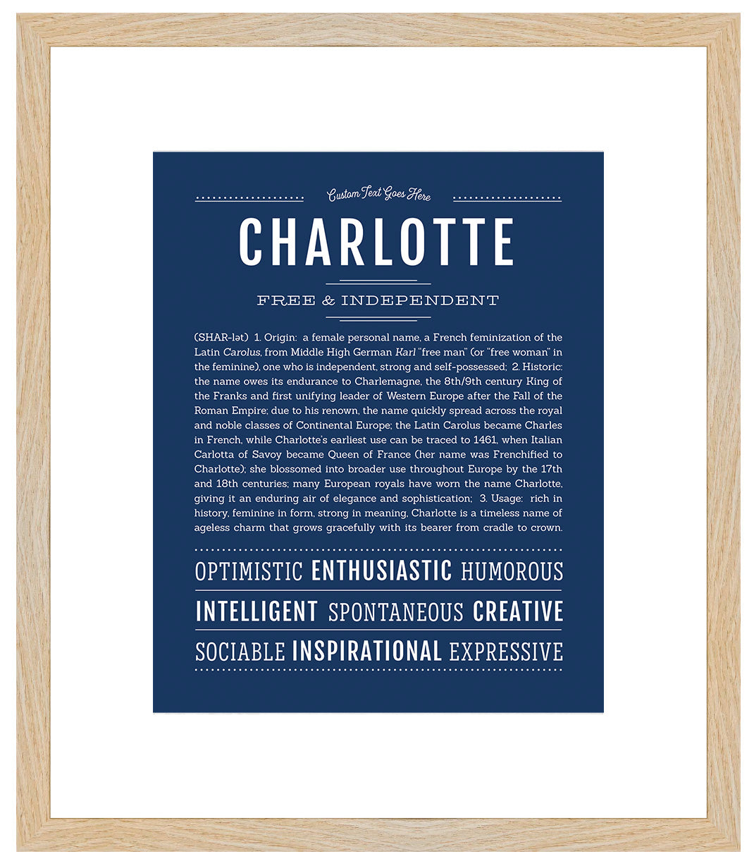 Charlotte | Name Art Print