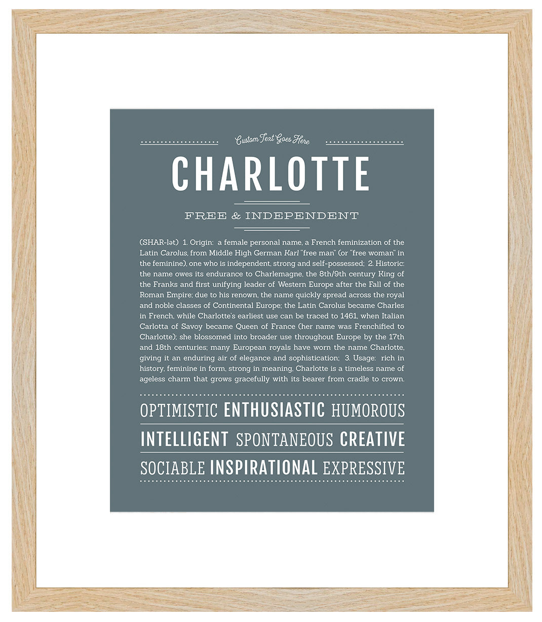 Charlotte | Name Art Print