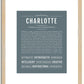Charlotte | Name Art Print